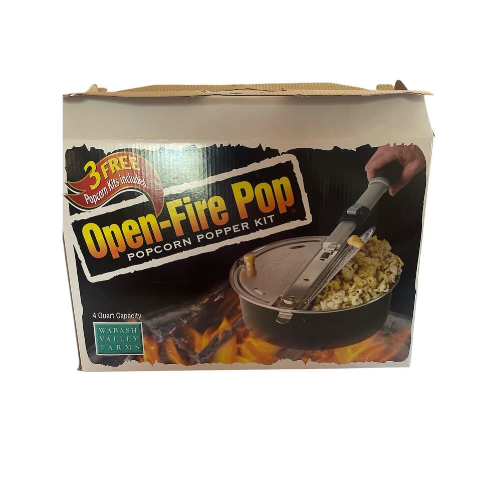 New Wabash Valley Farms‎ 4 Quart Open Fire Outdoor Popcorn Popper